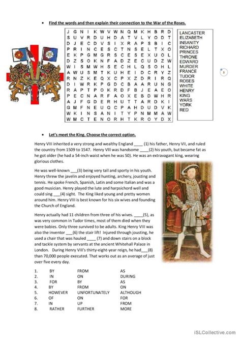 tudor worksheets|year 7 history tudors.